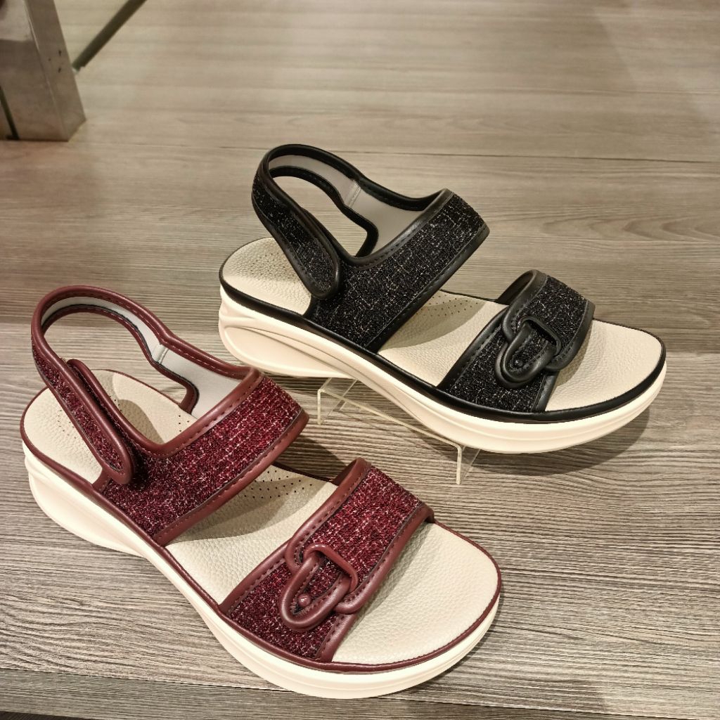 sandal wanita wedges 3cm VIZZANO original matahari