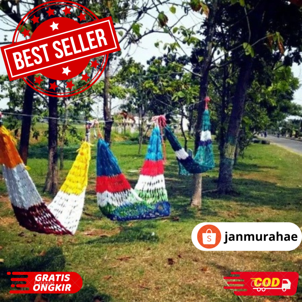 Ayunan Tali Rajut Gantung Dewasa - Ayunan Gantung Tali Hammock Jumbo