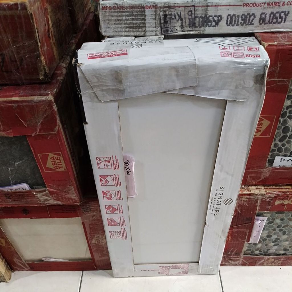 keramik mulia signature glossy white 30x60