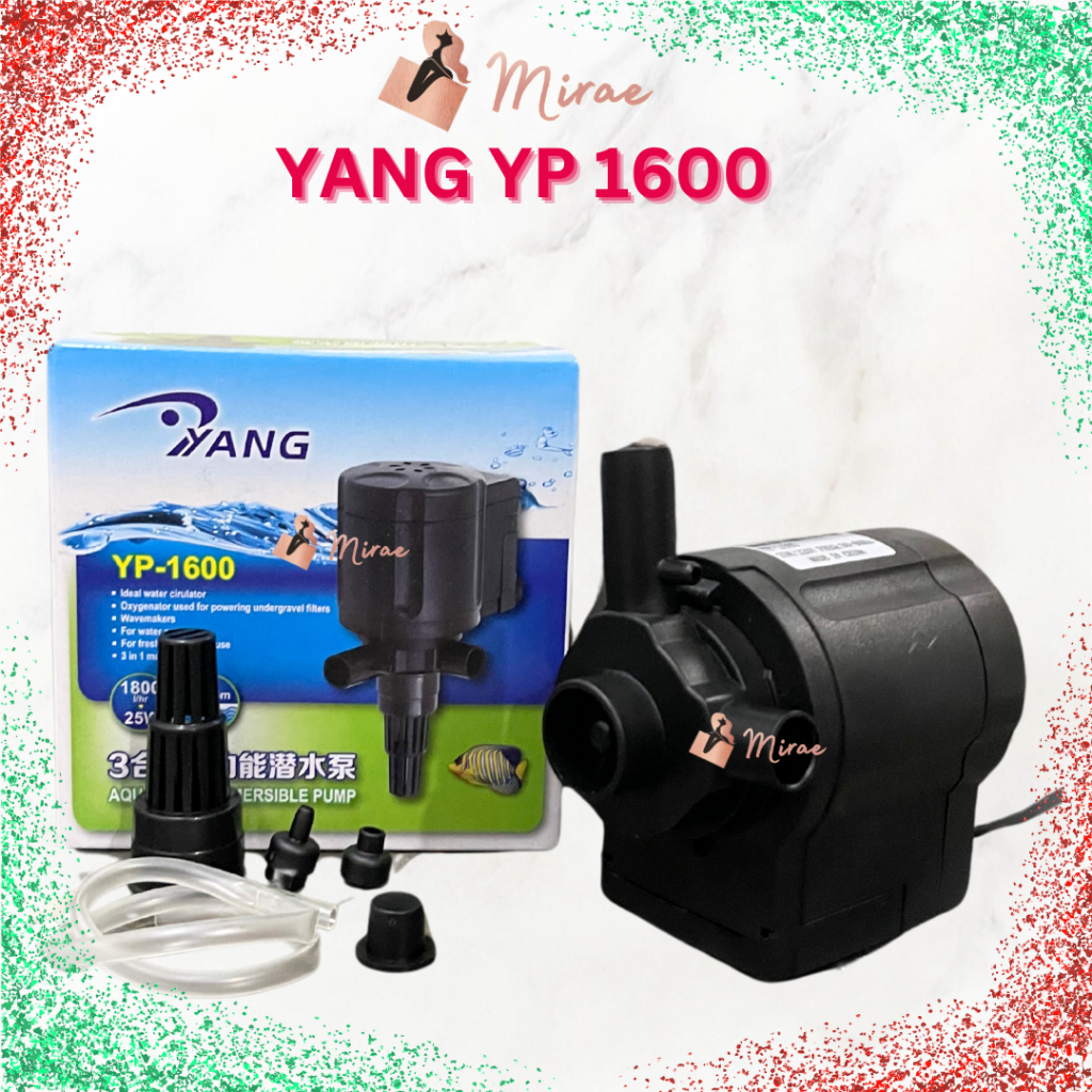 Yang YP 1600 Pompa Celup Air Aquarium Aquascape Water Pump 25 Watt