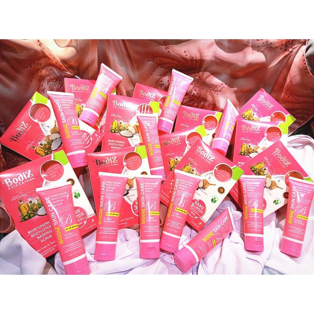 4 LUSIN / 48 BOTOL BODIZ SKIN CARE PAKET USAHA ( BONUS 1 PAKET BODIZ SKIN CARE ) KOSMETIK HERBAL SKI
