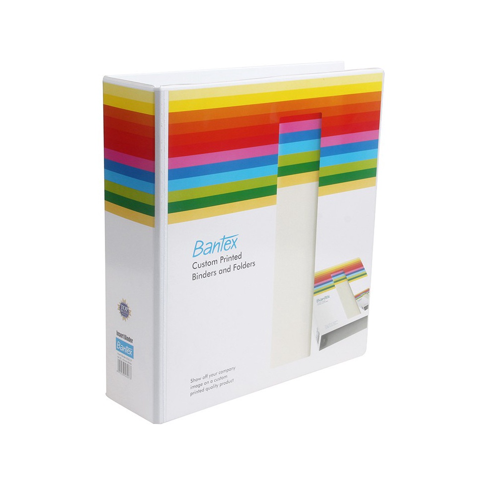 

KODE K16T Bantex Insert Binder 3 Ring A4 65mm White