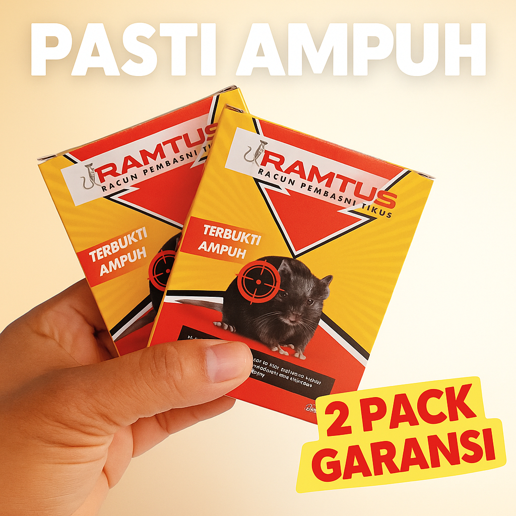 Racun Tikus Paling Ampuh Ramtus COD MEDAN ( 2 PACK )