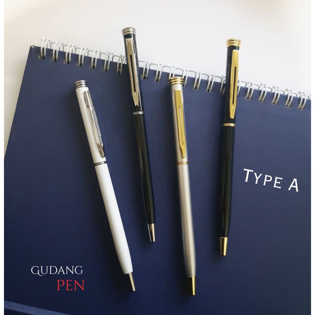 

PROMO !!! Pulpen Metal Paku Medium / Pulpen Promosi Souvenir Metal Paku Sedang Bisa Cetak Logo