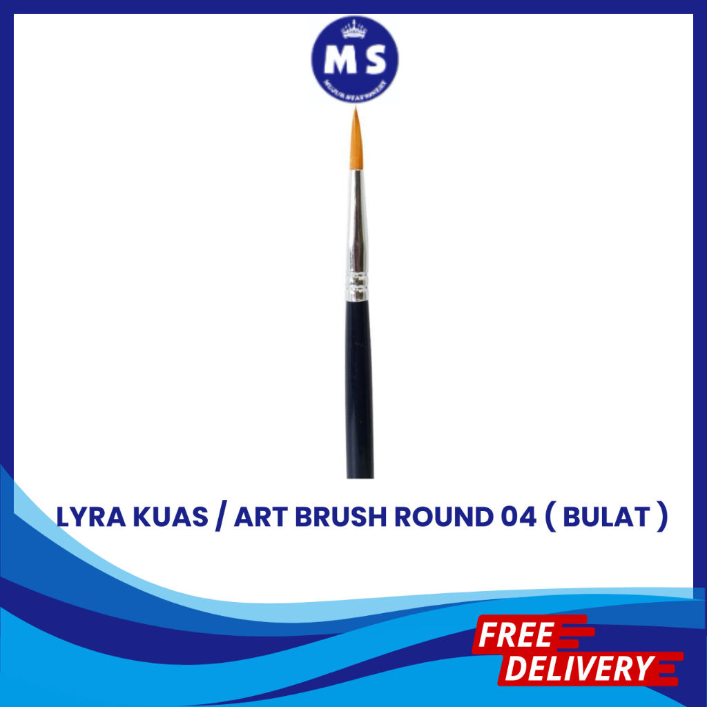 

LYRA KUAS / ART BRUSH ROUND 04 ( BULAT )