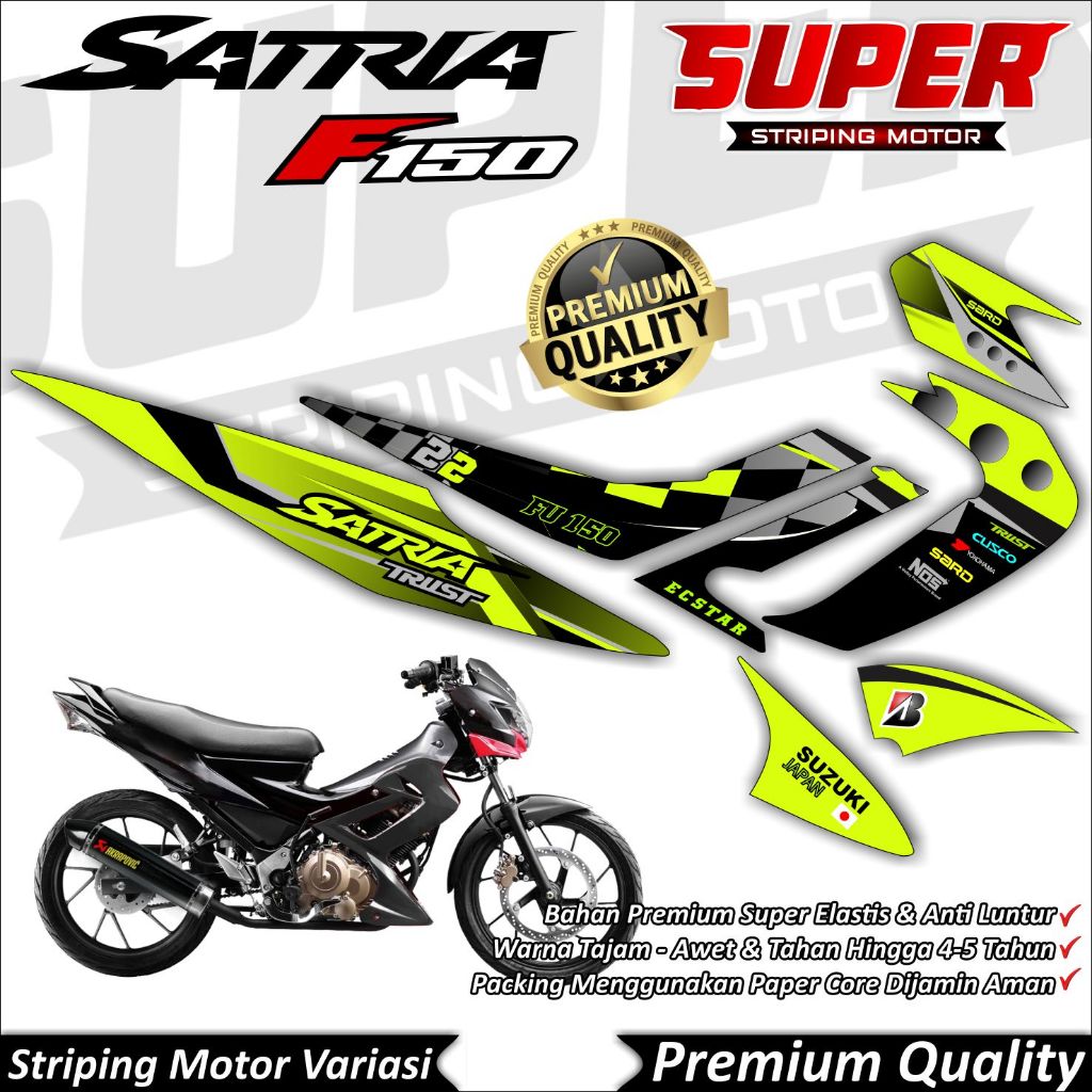 Stiker Satria FU Barong Anti Luntur keren Striping Satria FU Barong Striping Suzuki Satria FU Barong