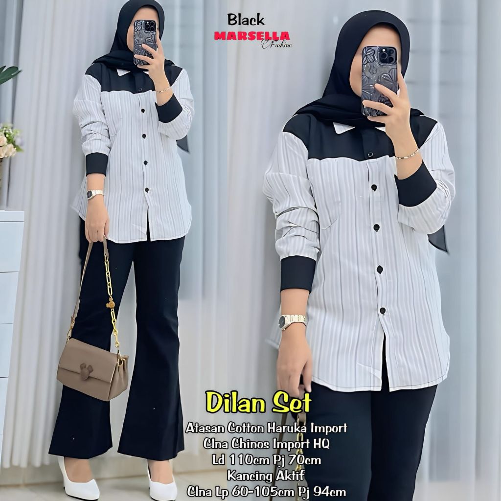 Setelan Wanita Terbaru Dilan Setelan By Marsella Fashion