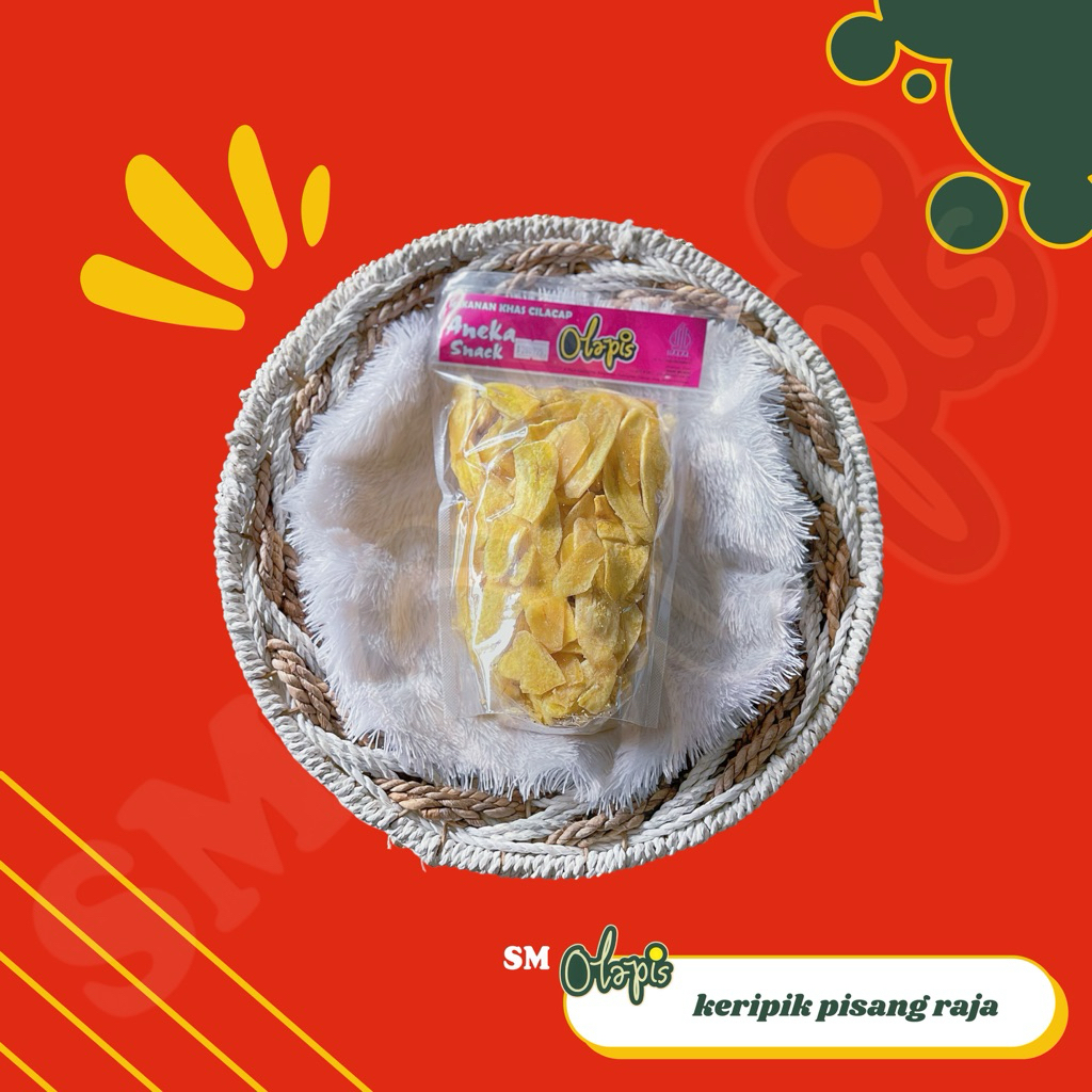 

KERIPIK PISANG RAJA KEMASAN POUCH OLEH-OLEH SARI MURNI