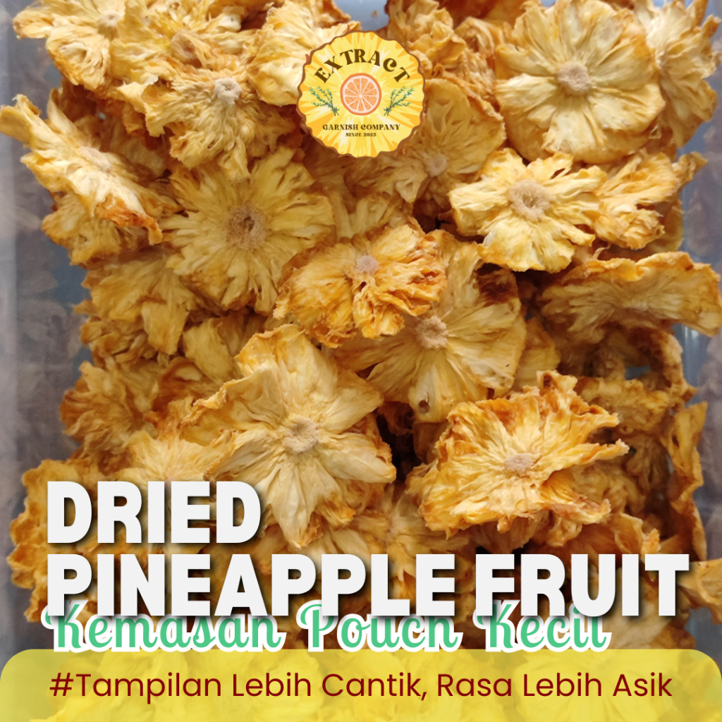 

[BUKAN KERIPIK] Premium Dehydrated Pineapple Slice / Dried Pineapple / Nanas Kering / Infused Water