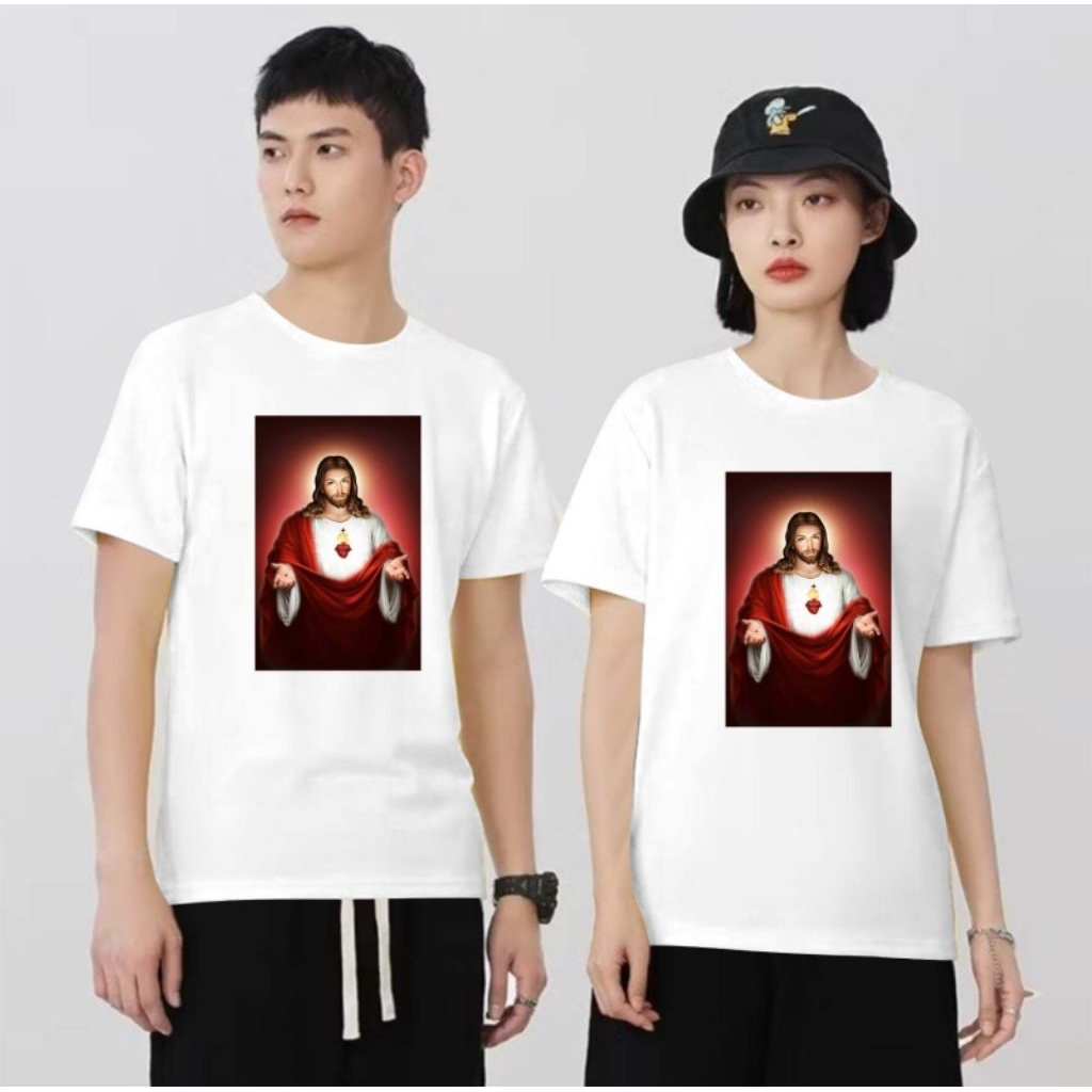 Baju Kaos Rohani Yesus Kristen Lengan pendek