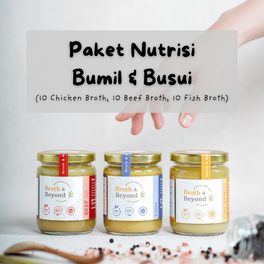 

Paket Nutrisi Ibu Hamil dan Ibu Menyusui Kaldu Ayam Kaldu Sapi Kaldu Ikan Bone Broth Chicken Broth Grassfed Beef Broth Fish Broth