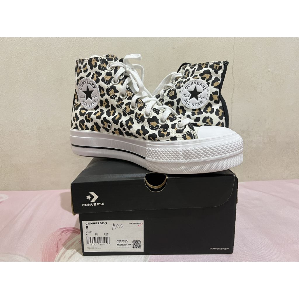 Converse Chuck 70 Platform High Top Leopard - New Original Box