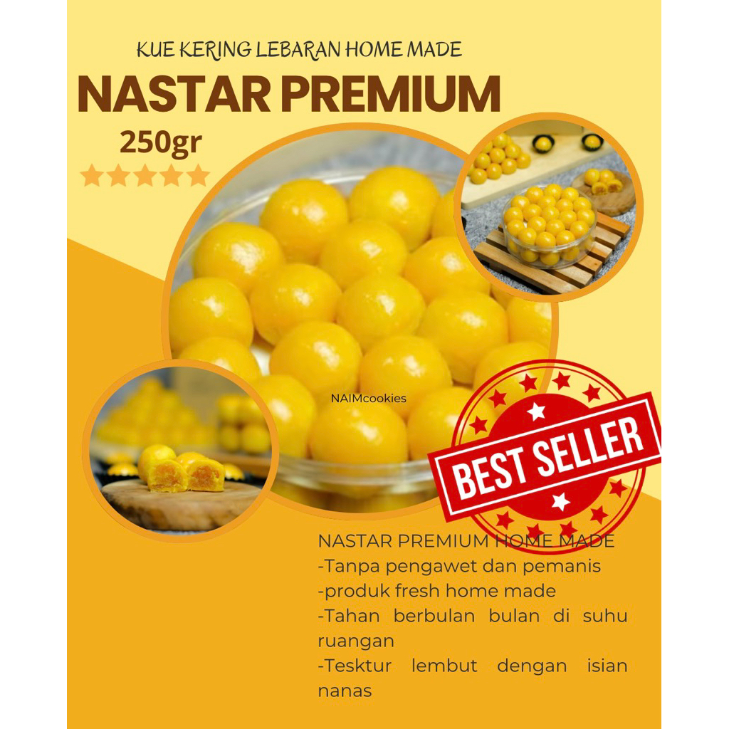 

(FRESH) NASTAR NANAS PREMIUM HOME MADE 250g KUE KERING JAJANAN LEBARAN HARI RAYA IDUL FITRI BEST SELLER ENAK LEZAT LUMER MURAH TERLARIS NASTAR PREMIUM