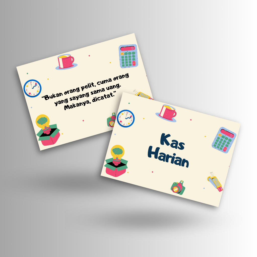 

Buku Kas Harian A6 UMKM Kecil | Buku Catatan Uang Masuk Keluar | Isi 40 Hal Cetak Bolak Balik