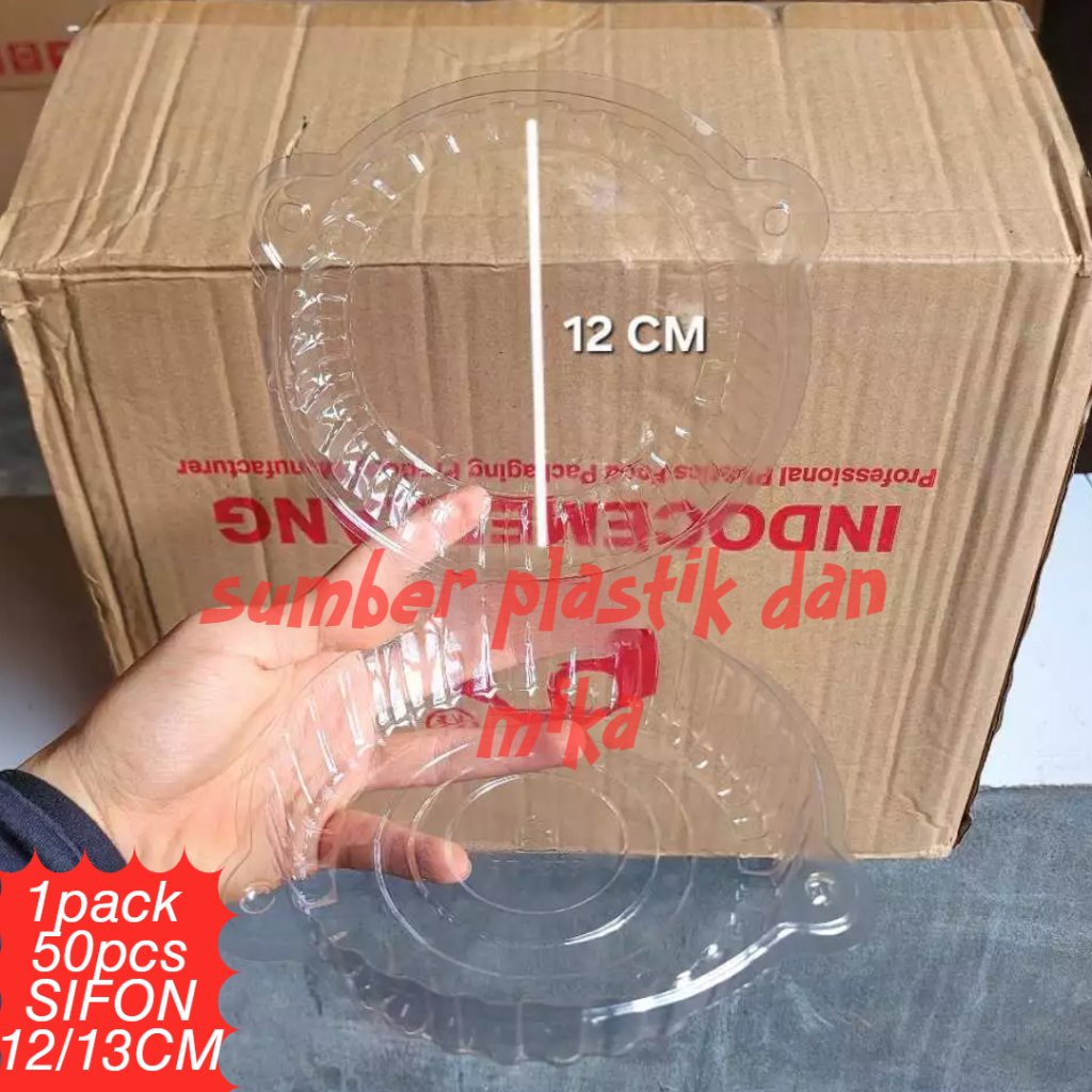 [ 1PACK 50PCS ] MIKA SIFON 1206/ MIKA KUE BOLU BULAT SIFON 12CM / 13CM TINGGI 6CM / MIKA SF1206/MIKA