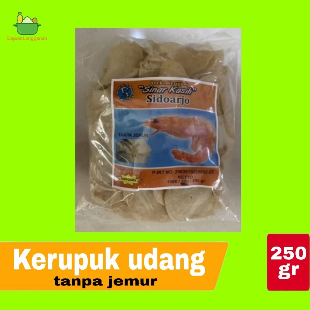 

Kerupuk Udang Sinar Asih 250gr – Tanpa Jemur, Langsung Goreng & Renyah