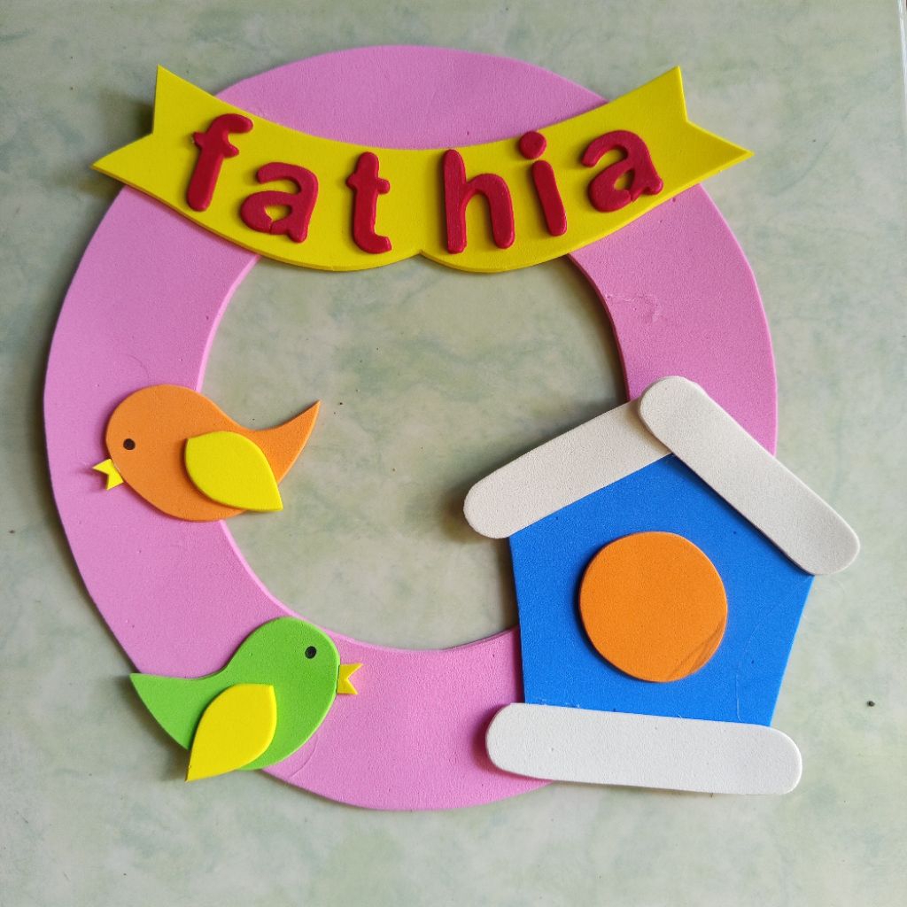 hiasan nama anak/hiasan kamar/pintu kamar