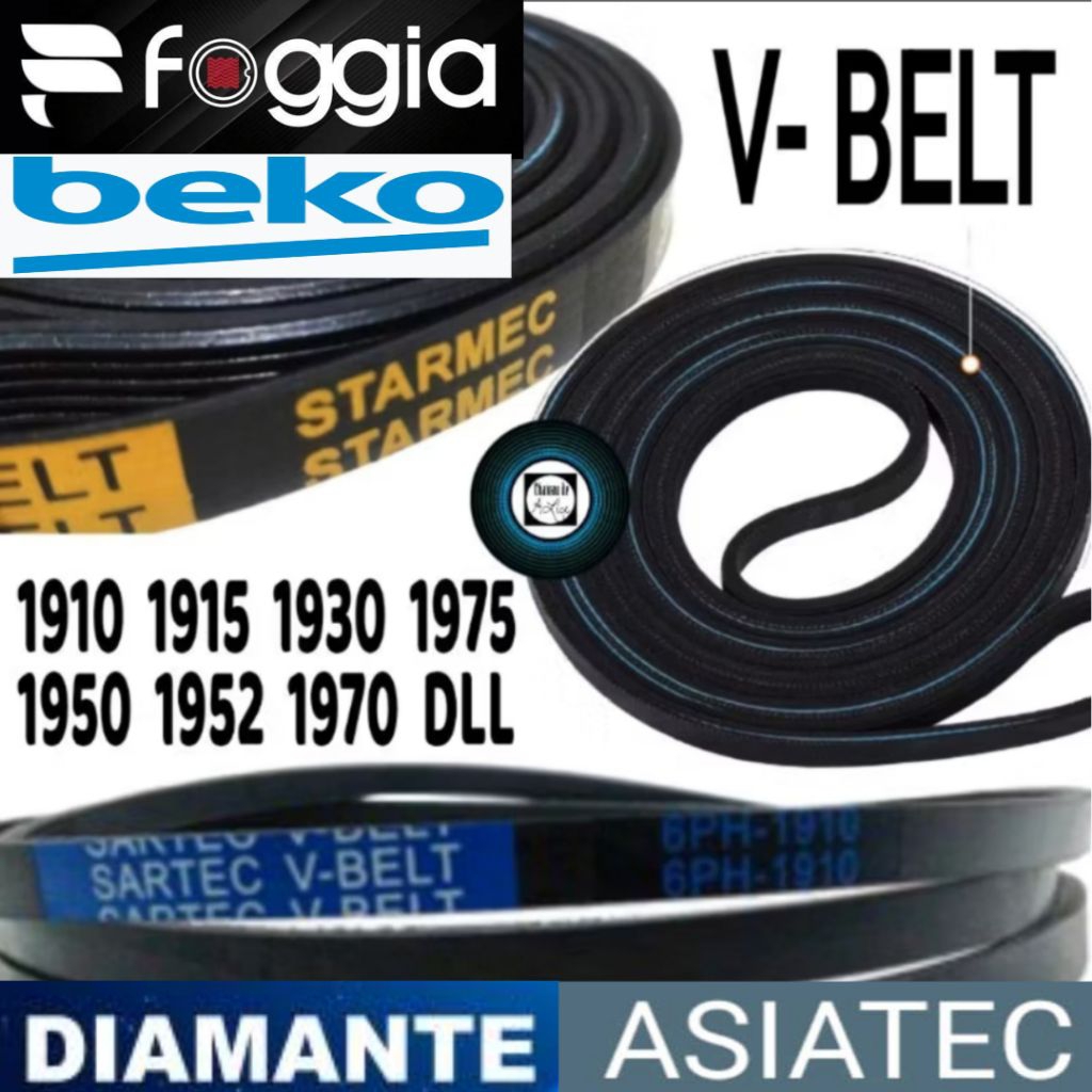 Fanbelt drum mesin pengering Laundry 6ph 1950 & 1952