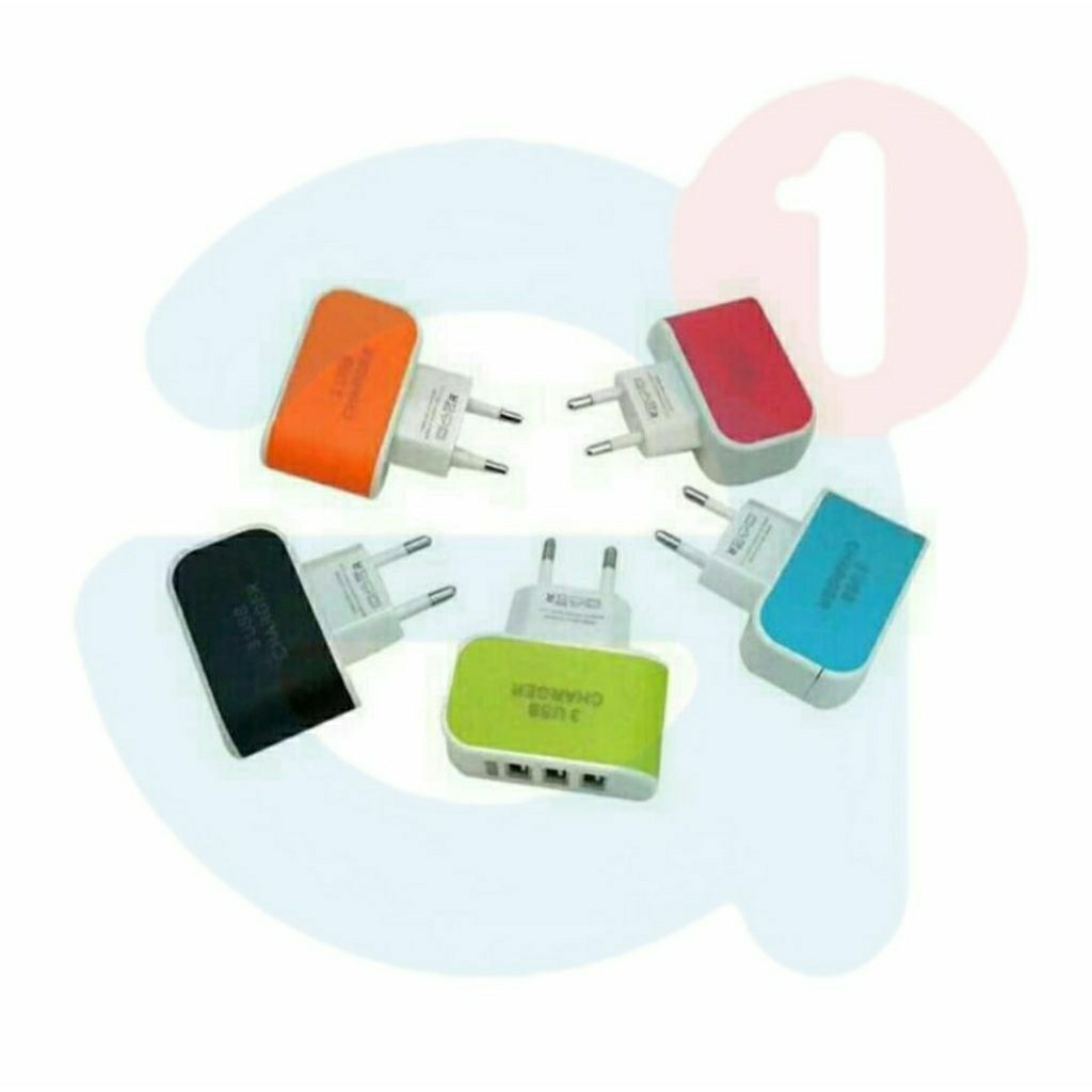 Batok Charger 3 Port / Batok Adapter 3 Port 3,1A