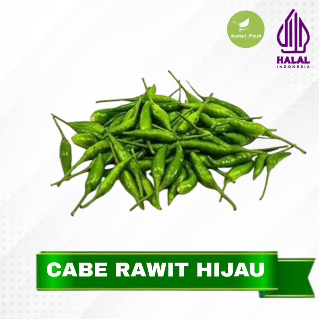 

Cabe Rawit Hijau Cabai Rawit Hijau Pedas Netto 250 Gram