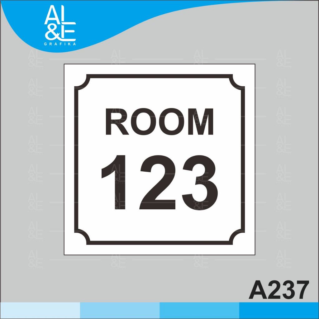

A220 - Acrylic Sign, Stiker Akrilik Nomor Pintu / Room, Tahan Air, Premium dan Murah