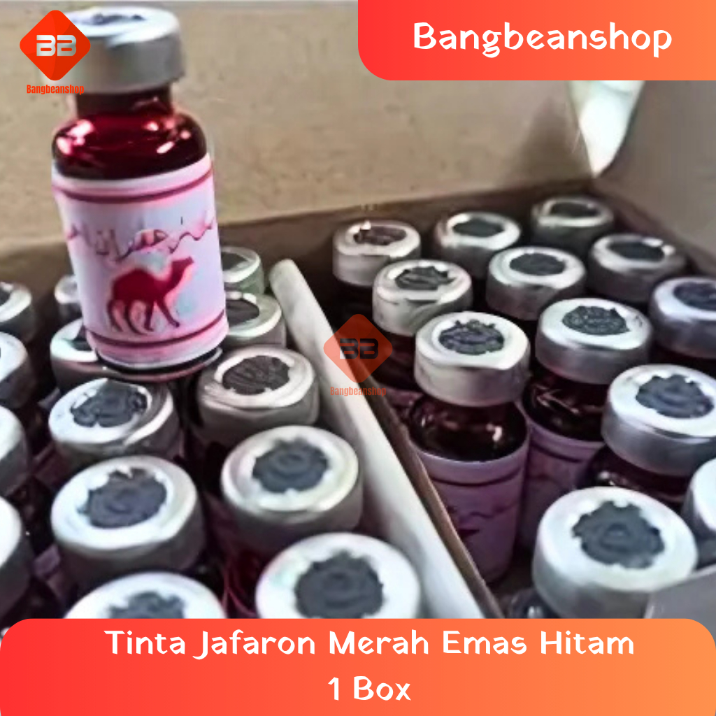 

Tinta Jafaron Merah Emas Hitam 1 Box besar isi 29 Pcs Toner Stationery