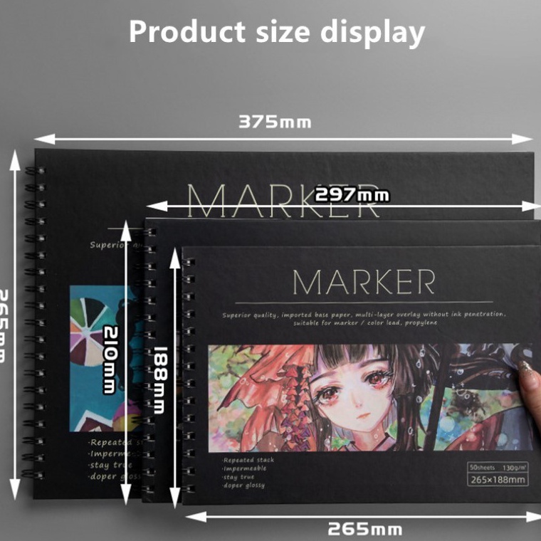 

KODE G46N Brutfuner Marker SketchBook 5 Lembar Professional Tebal 13gsm