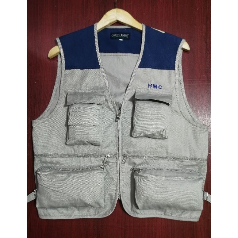 KODE C14S vest tactical rompi cargo twotone mix warna outdoor mancing multi Pocket multifungsi