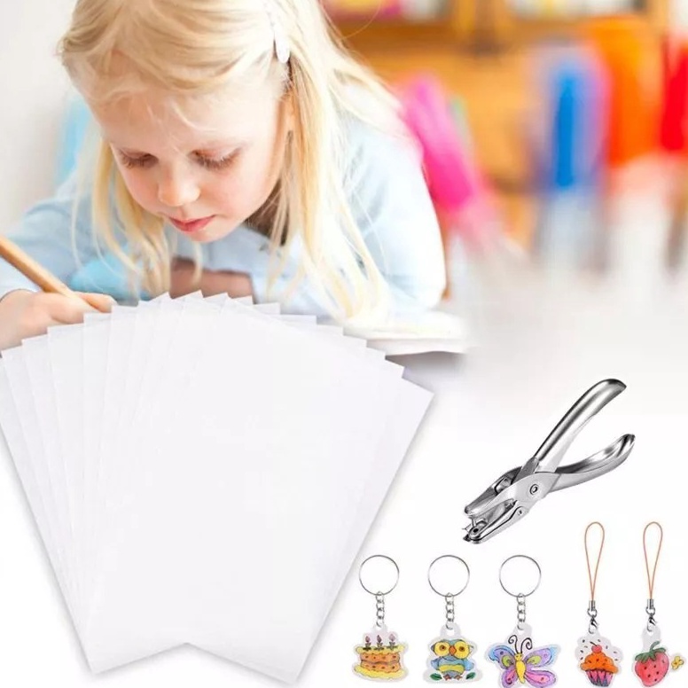 

KODE R74J 33pcsset Diy Shrinky Dink Plastic Shrink Dink Craft Blank Shrinky Art Film Paper