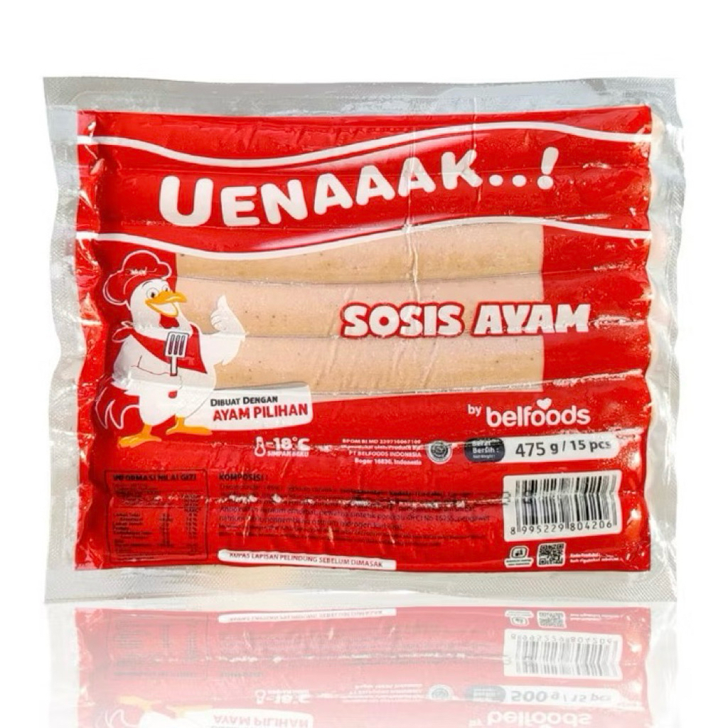 

BELFOODS Uenaaak Sosis Ayam 475gr Isi 15