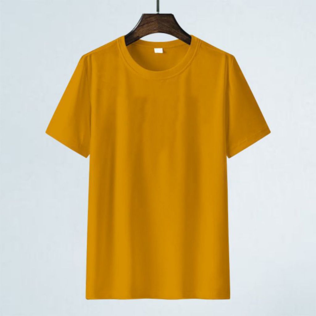 KAOS POLOS Kuning Kunyit / Kaos Polos / Kaos Murah /Kaos Polos Murah / Eceran / Grosir