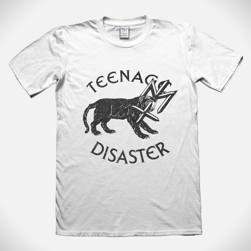 Magnitude T-Shirt Band Teenage Death Star TDS x Maternal White | Kaos musik | Kaos band |