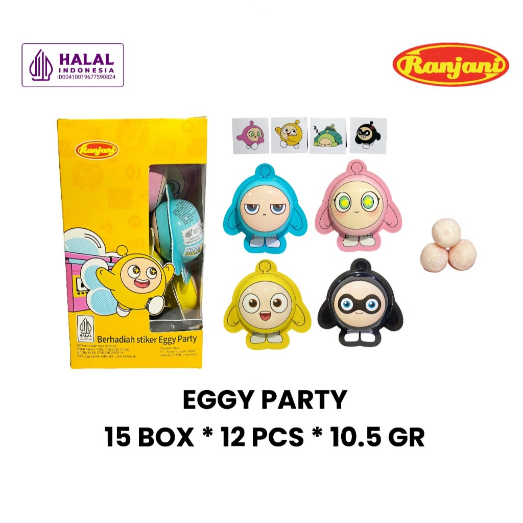 

Ranjani Eggy Party 15 Kotak 12 Pcs Permen Lunak