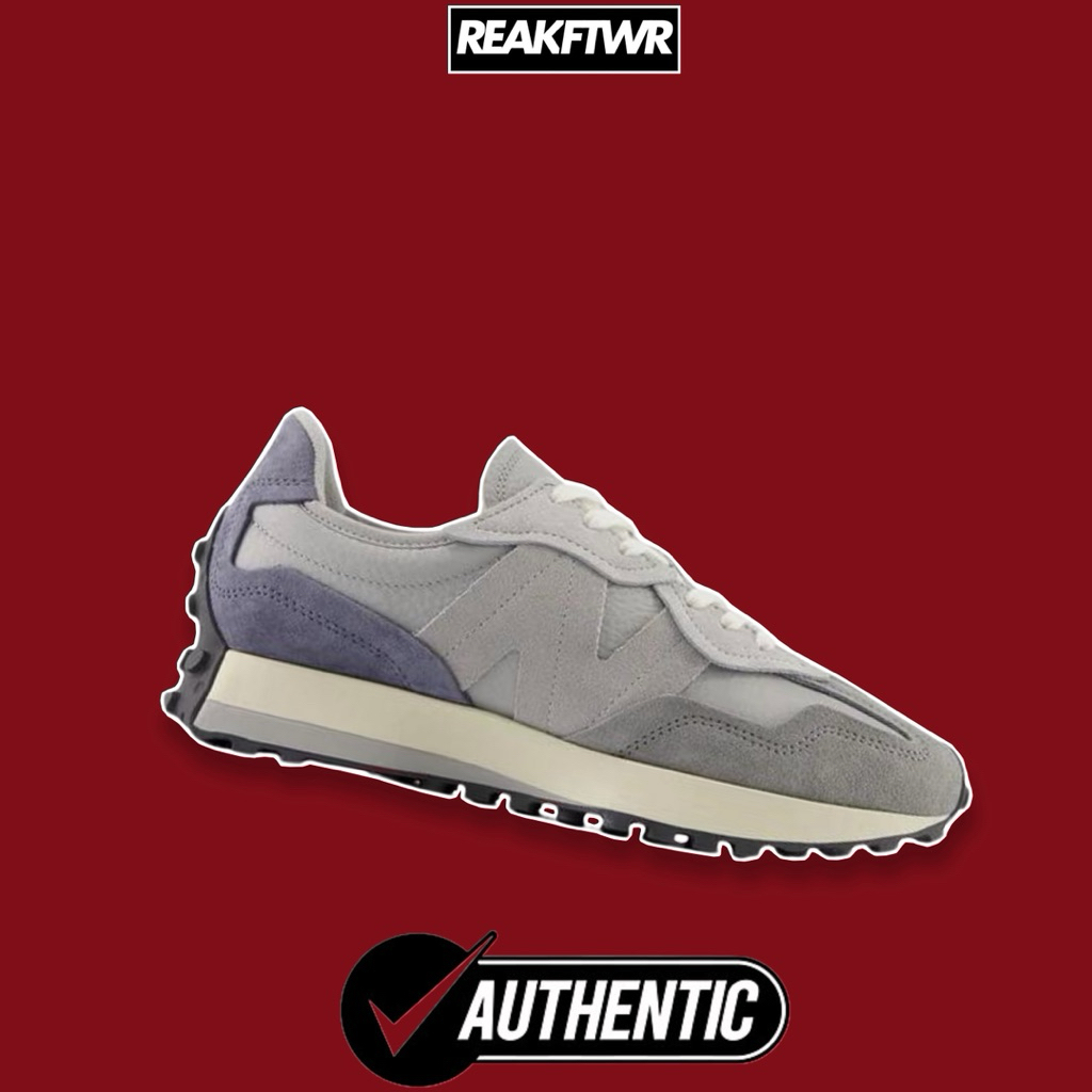 Sepatu NB 327 Grey Day Rain Cloud Original - New Balance Pria Wanita Sneakers