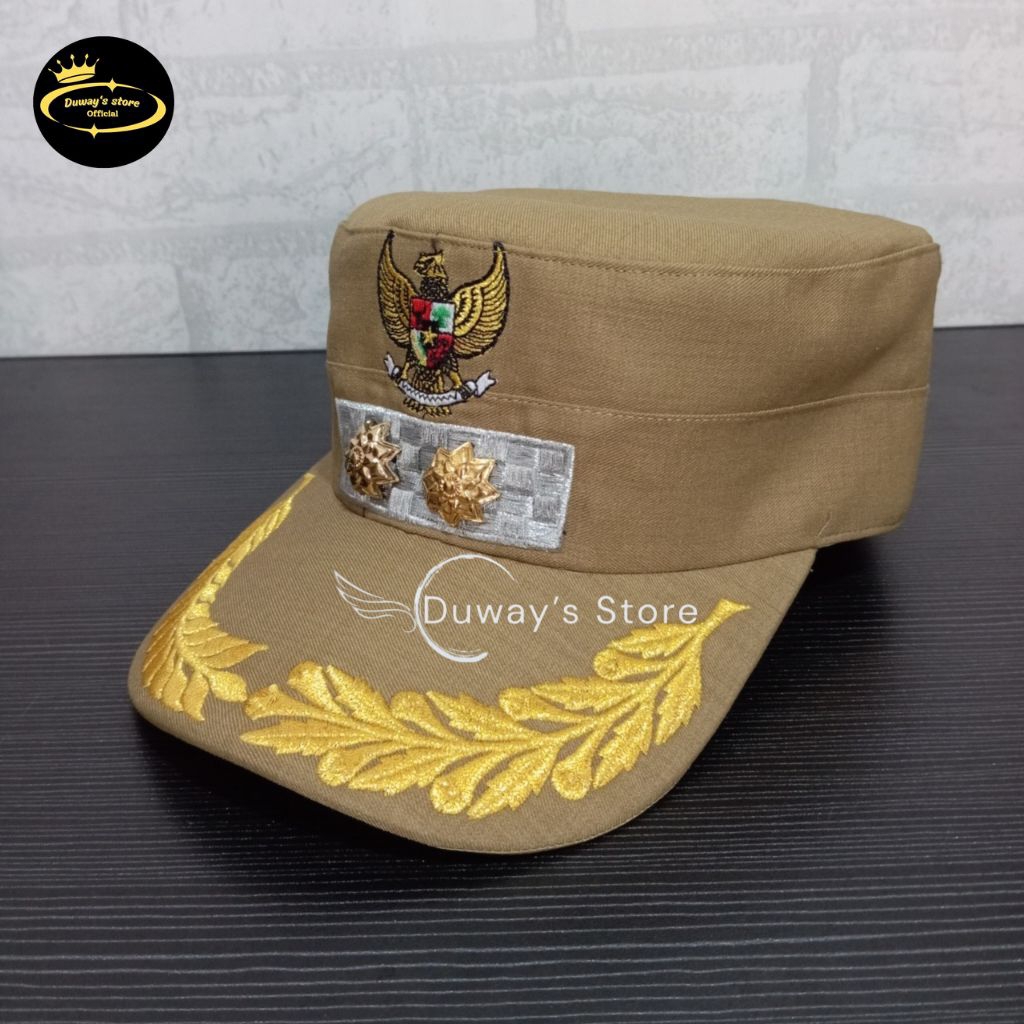 Topi Komando Wakil Bupati/Walikota Khaki Free Nama | Topi Wakil Bupati | Topi Wakil Walikota | Atrib