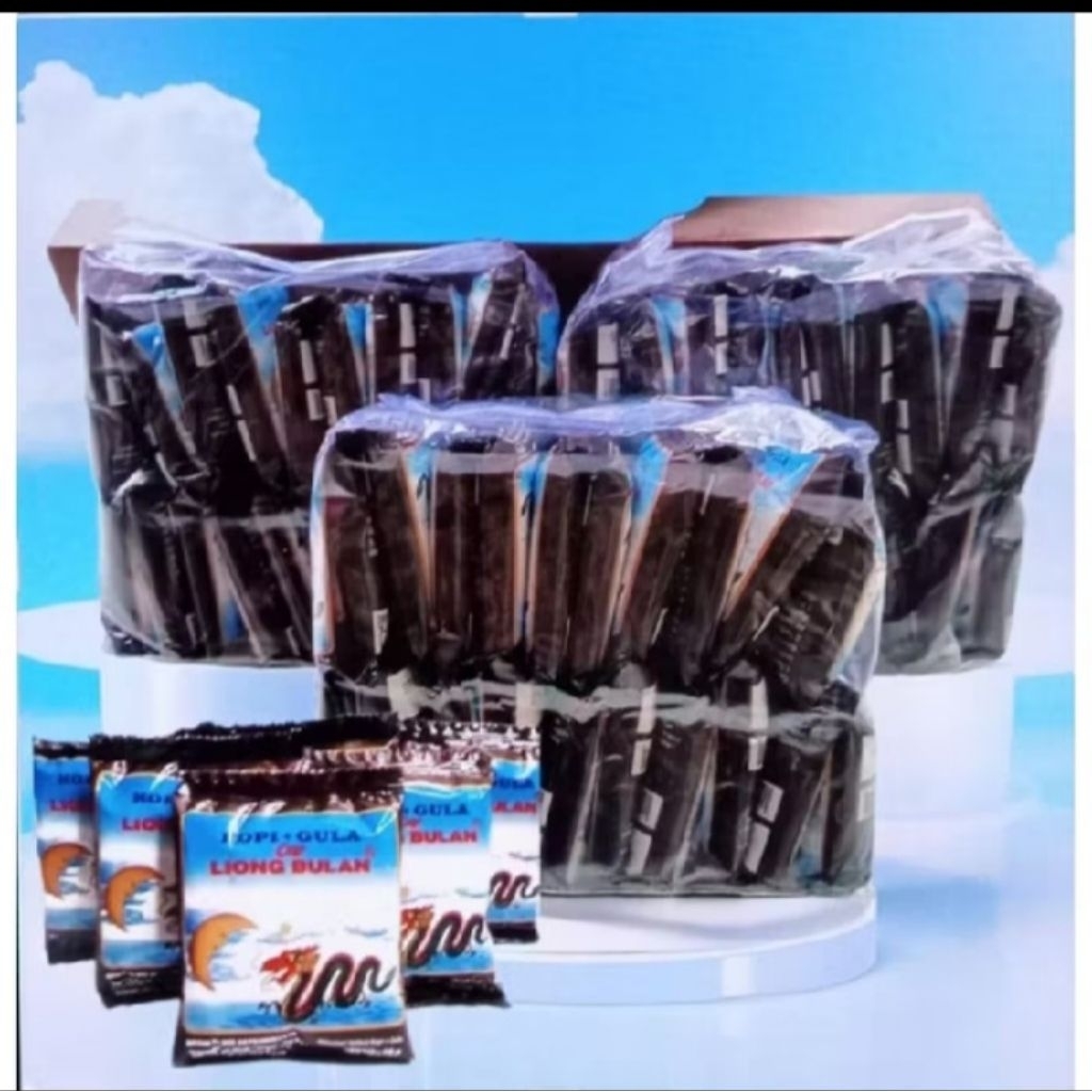 

Kopi plus gula cap liong Bulan kopi khas Bogor 1 pack isi 20 sachet
