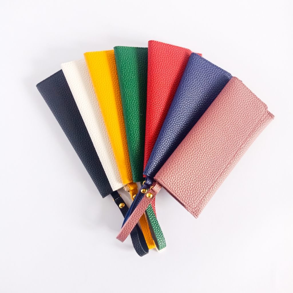 Dompet uang kartu wanita panjang motif kulit jeruk