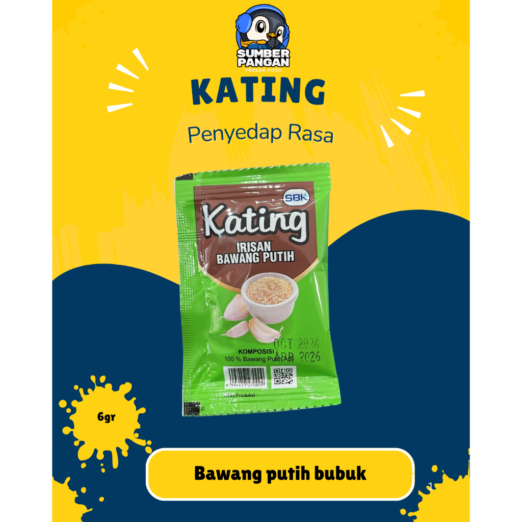 

Kating bawang putih bubuk 6gr&40gr