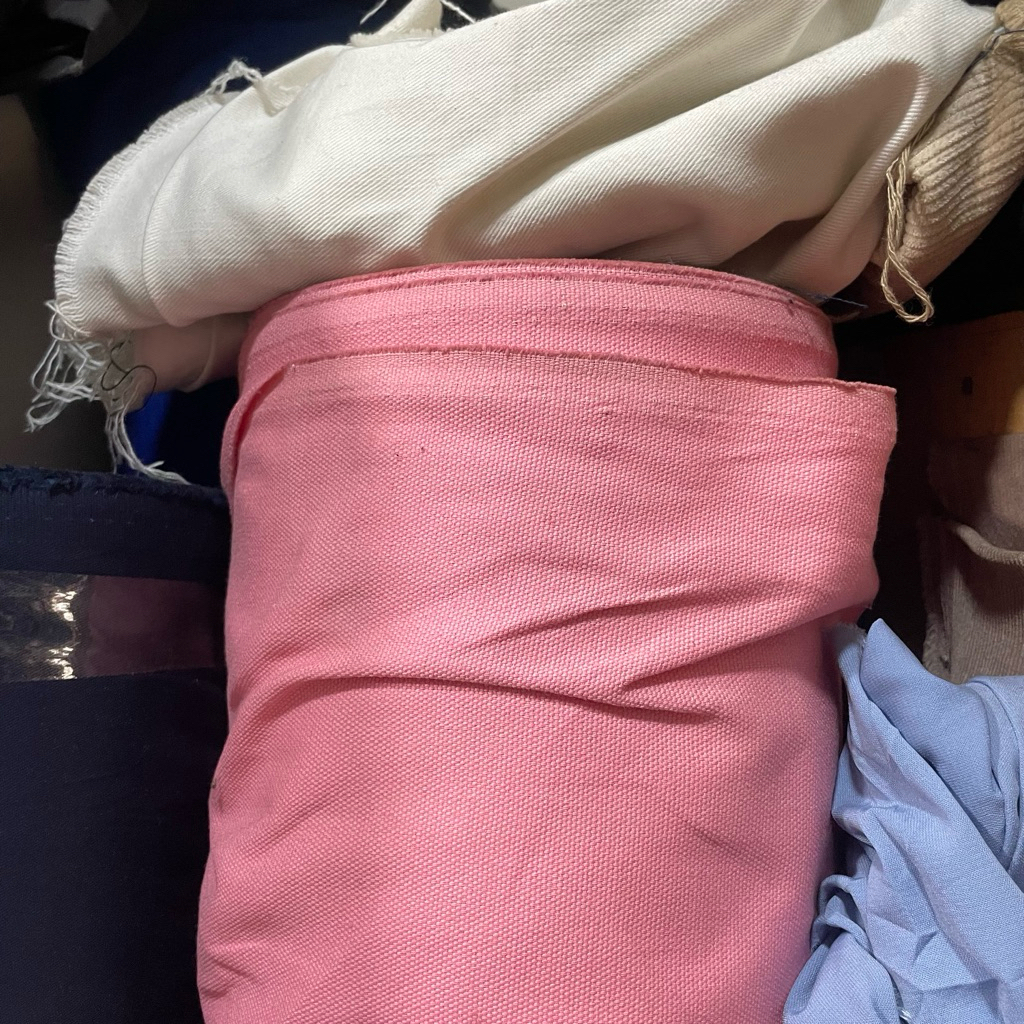 kain kanvas marsoto warna pink/katun kanvas marsoto