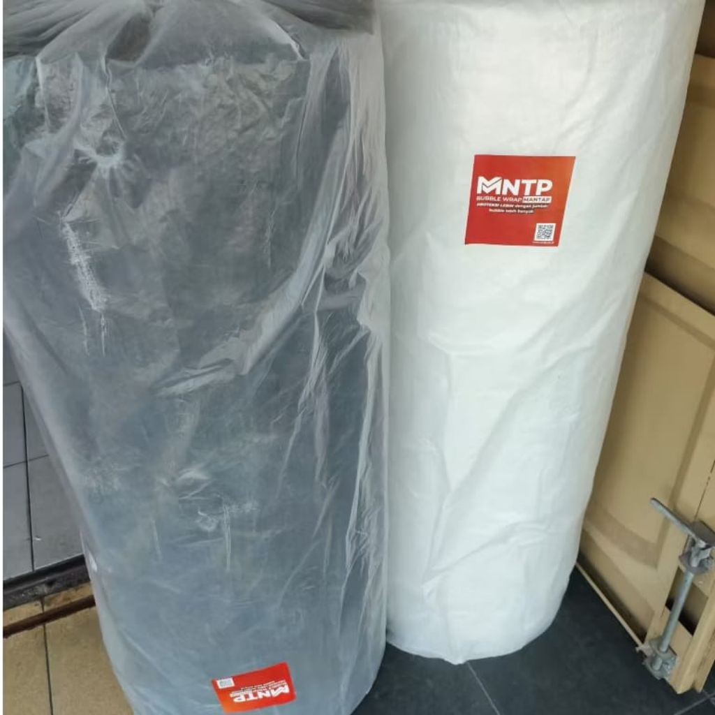 

INSTAN ONLY [1 roll] Bubble wrap putih dan hitam 1,25x50M merk MNTP