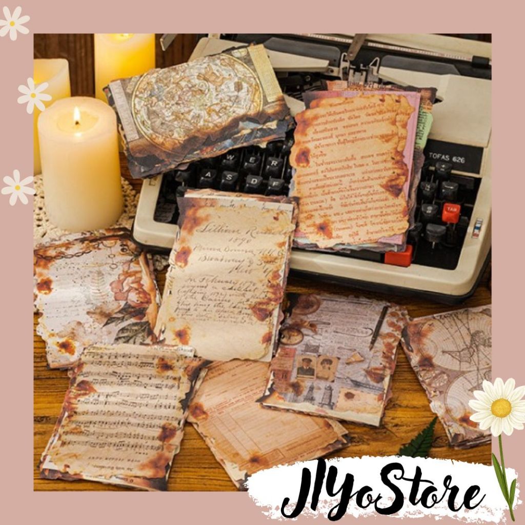 

30lembar Kertas Art Paper Deco Vintage Klasik Craft Bujo Scrapbook Journaling Jurnal Aesthetic DIY