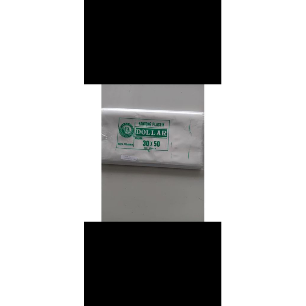 Plastik dollar 30x50 dollar tipis