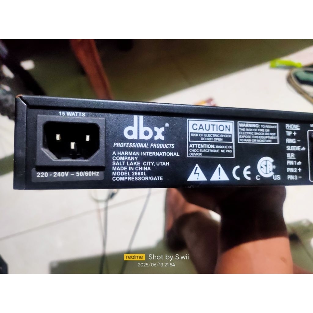 dbx 266xl compressor limiter gate