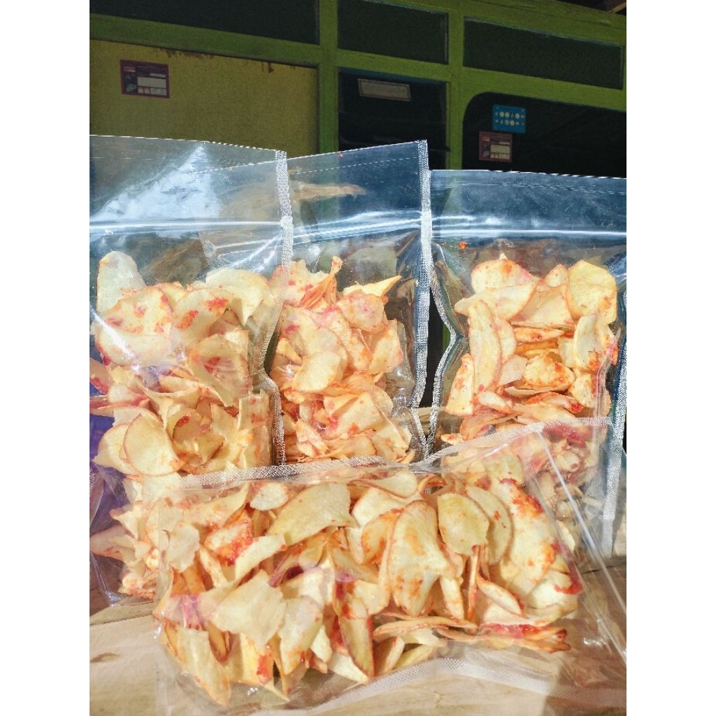 

keripiksingkongpedasmaniskemasan250gram