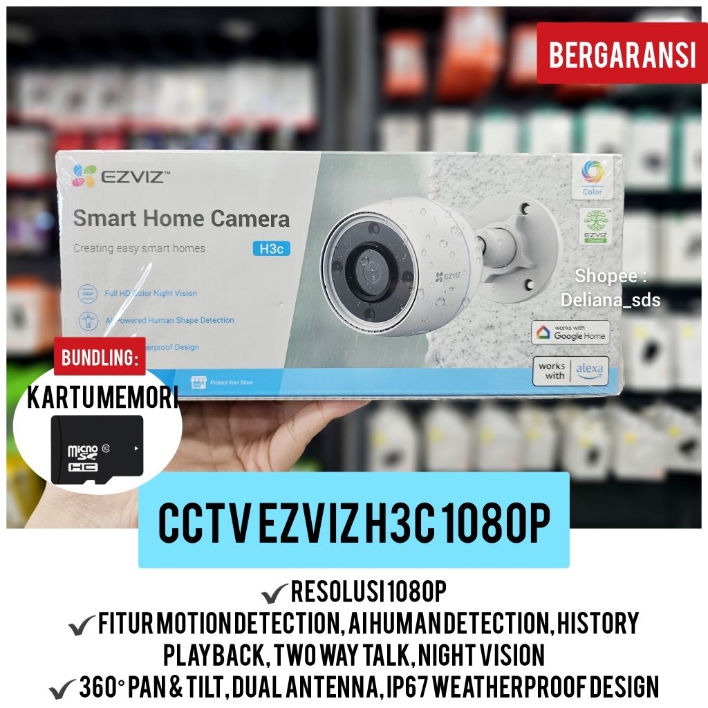 Cctv Ezviz H3C 1080p Garansi Resmi 1 Tahun Cctv Portable Ezviz H3C 1080p Cctv Ezviz H3C FHD Cctv Por