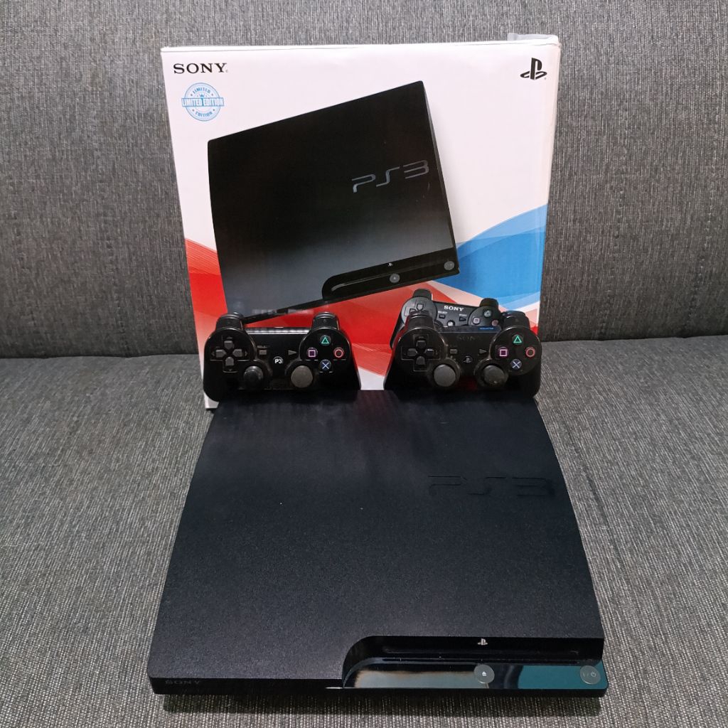 PS3 SLIM HEN SERI 25 320GB SECOND FULLSET MULUS NOMINUS