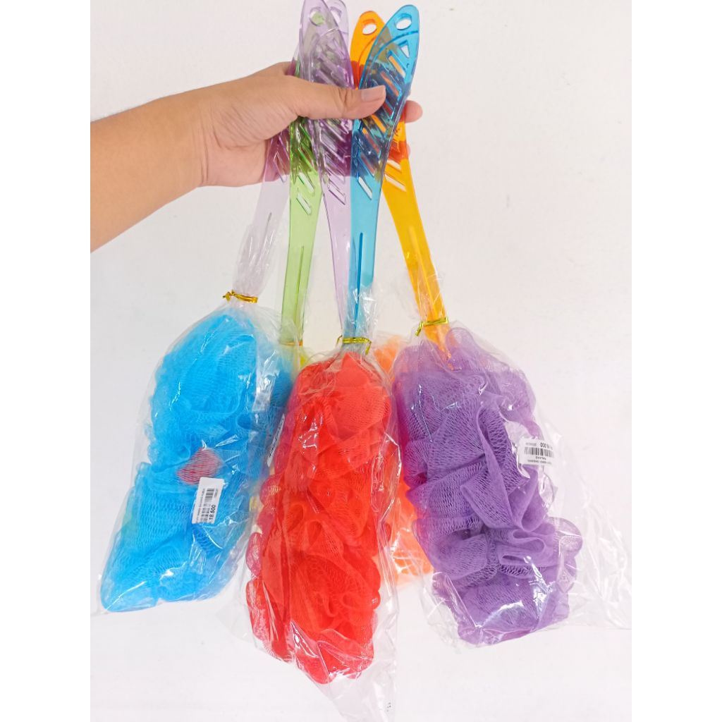 puff mandi gagang panjang