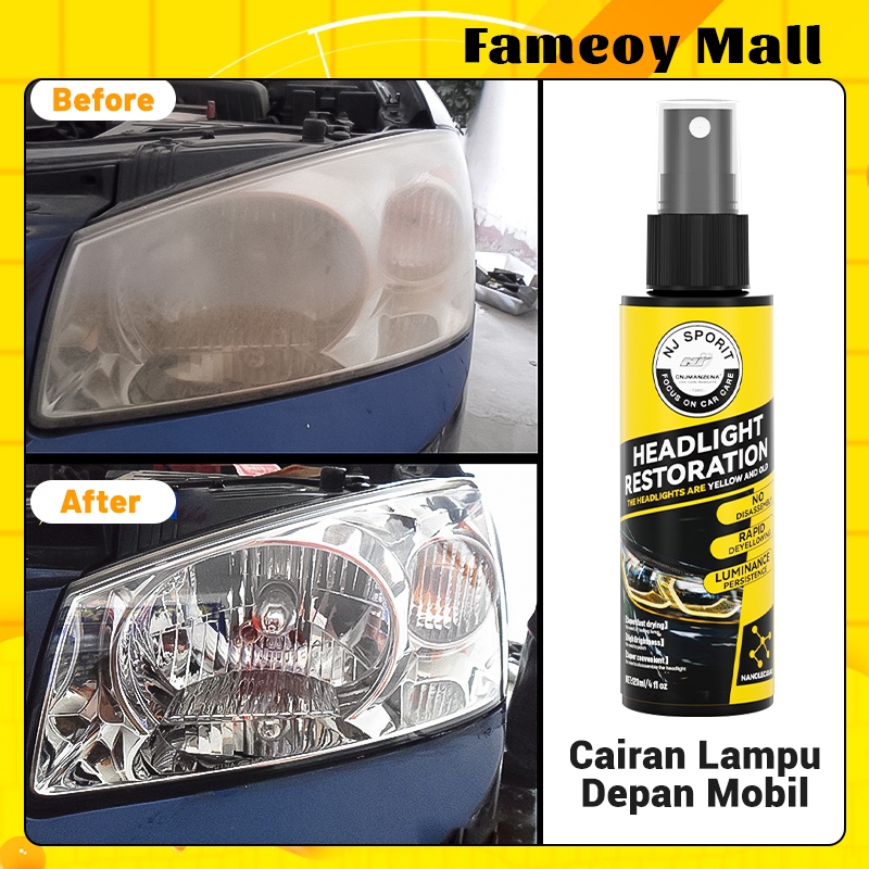 Headlight Restored / Pengkilap Mika Lampu / Headlamp Polish/Pembersih Kaca Lampu Mobil Kusam / Headl