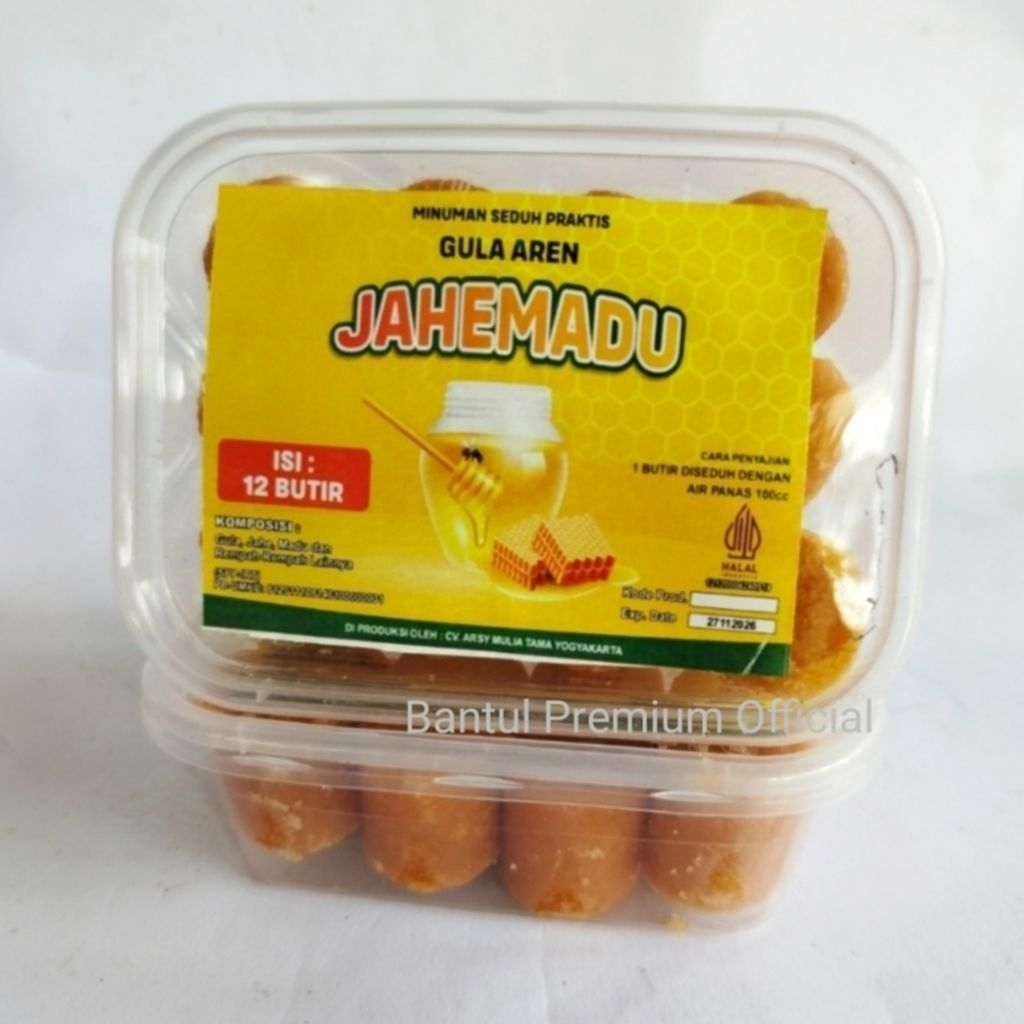 

Gula Aren Jahe Madu Minuman Seduh Praktis Kemasan Box isi 12 pcs /butir
