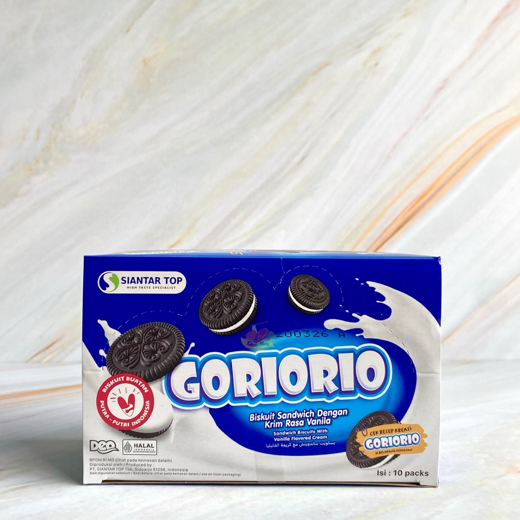 

Goriorio Biskuit Cokelat 230gr Isi 10 Pack